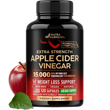 Apple Cider Vinegar Capsules for Energy, Metabolism & Weight Loss Support
