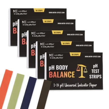 nutriEffect® Urine pH Test Strips 5-Pack, 400 Strips Total! Save with the Bundle!