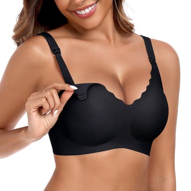Seamless Nursing Bra Wireless Maternity Bra with Soft Support