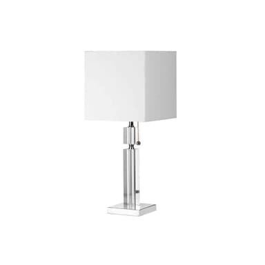 Dainolite Modern Table Lamp with Linen Shade - Acrylic Accent Lamp