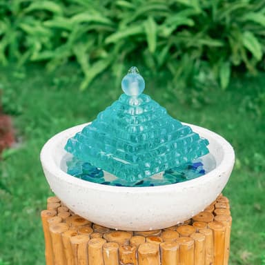 Glass Pyramid Fountain