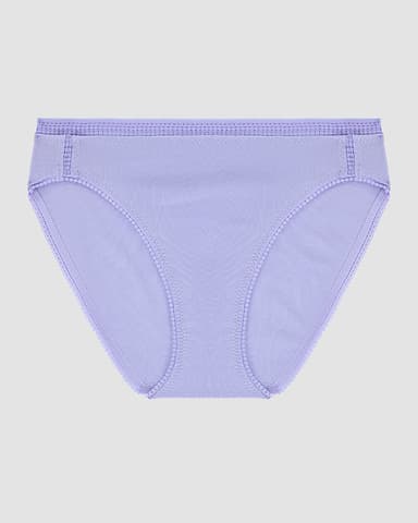 Cabana Cotton Hi Cut Brief Underwear - Thistle