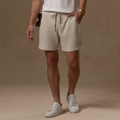 WAFFLE FRAME SHORT / WHITE STONE