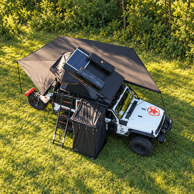 OPENROAD 270 Free Standing Awning with 270 Awning Side Wall with Shower Awning V2