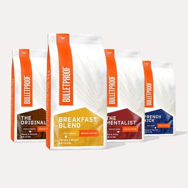 Bulletproof Coffee Grounds 4 Roast Variety Pack