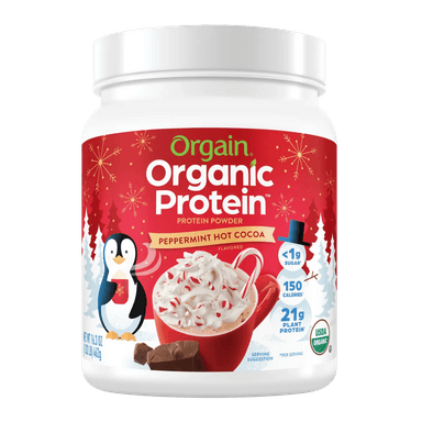 Organic Protein™ Plant Based Protein Powder - Peppermint Hot Cocoa