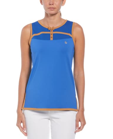 Women's Contrast Bow Golf Tank