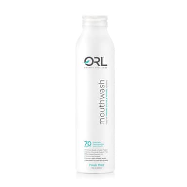ORL Fresh Mint Natural Mouthwash made with the Finest Clean Ingredients