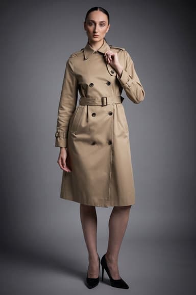 Long Classic Trench Coat