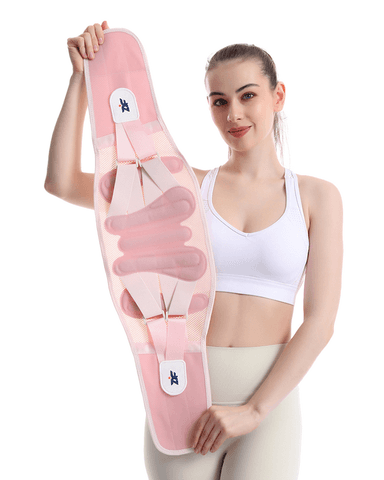 Back Brace for Lower Back Pain Relief with Adjustable Support Straps, Breathable Lumbar Support Belt for Sciatica and Herniated Disc, Compression Waist Trainer 