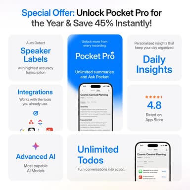 Pocket Pro: 12-Month Access to Pocket’s Full Power (45% Off)