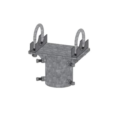 Tamarack PGRM 4-Inch Pole Cap with U-Bolts