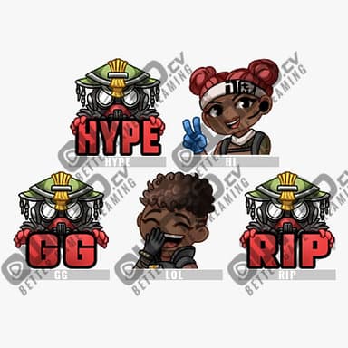 Apex Legends 2 Twitch Sub Emote | Twitch Sub Emotes - 5 Pack Twitch Sub Emote | Twitch Sub Emotes
