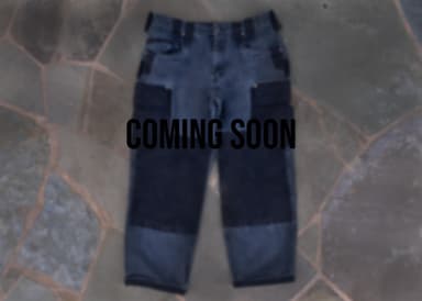PATCHWORK CARGO PANTS (BLACK/GREY)