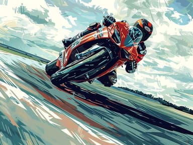 Orange Sportbike Racing