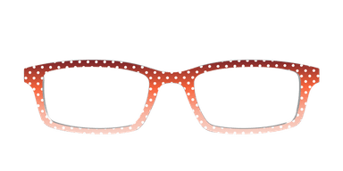 The Maroon to Blush Gradient Polka Dot