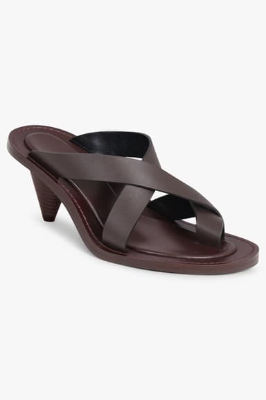 Strap Sandal 75mm | Oxblood