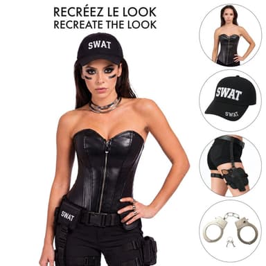 SWAT Corset Costume Accessory Kit