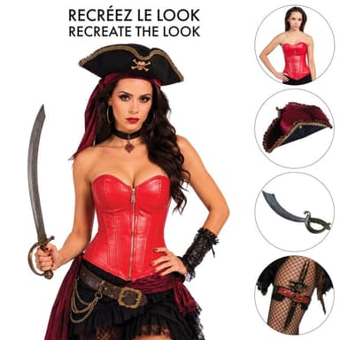 Pirate Corset Costume Accessory Kit