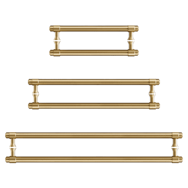 Orson Double-Sided Solid Brass Entry Pull | Satin Brass