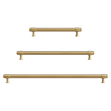 Orson Single-Sided Solid Brass Entry / Appliance Pull | Satin Brass