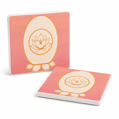 Aurelia Garden Ceramic Coaster Set of 2