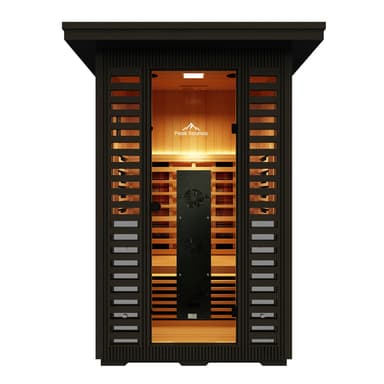 Patagonia 2-Person Outdoor Full Spectrum Infrared Sauna with Full-Body Medical-Grade Red Light Therapy and Smart WiFi App Control