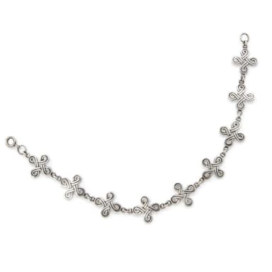 Celtic Knot Sterling Silver Link Bracelet
