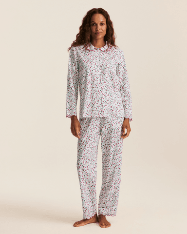 Women's Twill Colette Pajama Set in Winter Garden