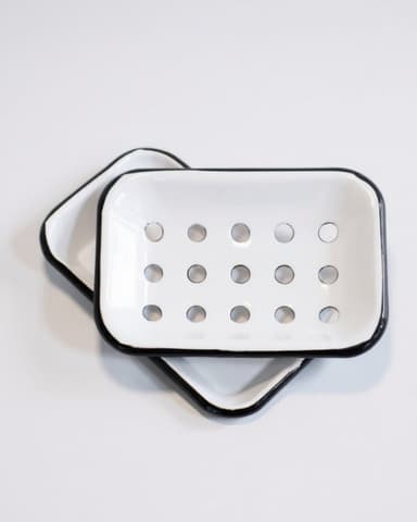enamel soap dish