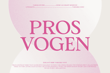 TBJ Pros Vogen Luxury Modern Serif