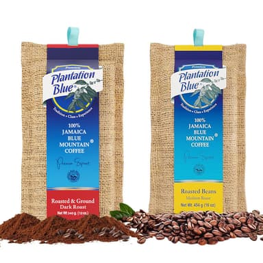 1lb Medium Roast Whole Beans and 12oz Dark Roast Ground