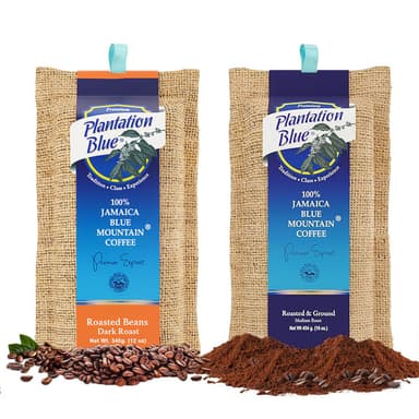 12oz Dark Roast Whole Beans & 1lb Medium Roast Ground