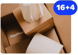 PlantPaper 16 Rolls + 4 Boxes