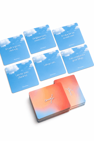 I Am Enough Affirmation Cards for Building Self Trust in Teen Girls