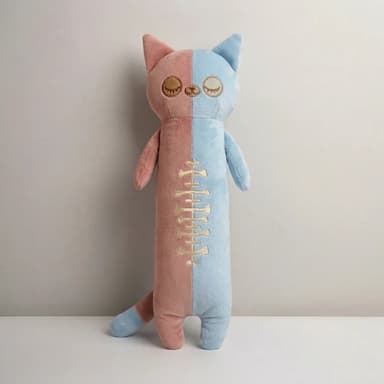 Skeleton Cat Long Pillow Stuffed Animal