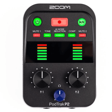Zoom PodTrak P2 USB Mic Recorder