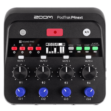 Zoom PodTrak P4next Podcast Recorder