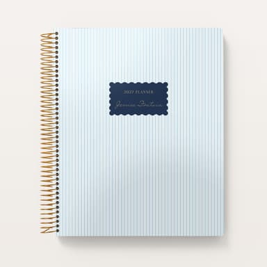 8.5x11 Monthly Planner - Harbor Linen