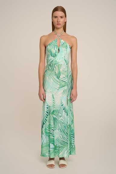 Long Dress Stella - Green Althea