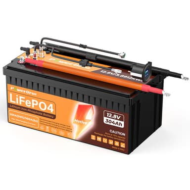 PowerUrus 12V 300Ah Motive Series LiFePO4 Lithium Battery for RV