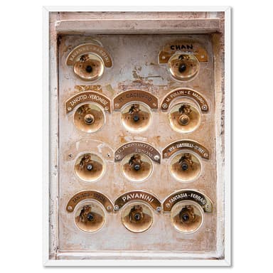 Antique Venice Doorbells - Art Print by Victoria's Stories