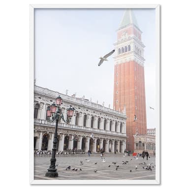 St Mark's Bell Tower Venice - Art Print by Victoria's Stories