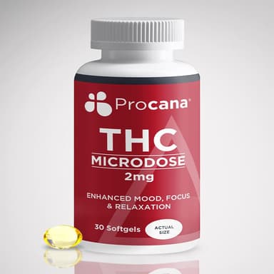 Delta-9 THC Microdose Softgels (2mg)