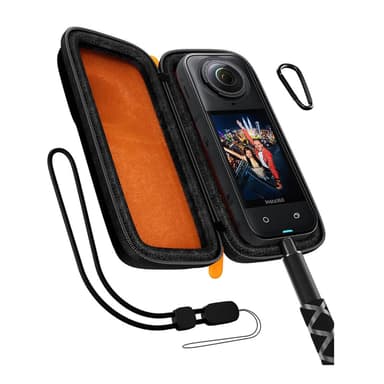 (CASE ONLY) Carrying Case for Insta360 X5/X4 (Original Lens Cap) with Wrist Strap & Carabiner | ProCase
