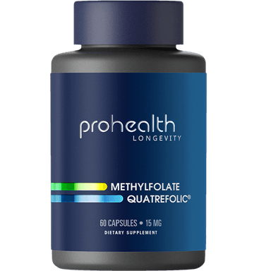Methylfolate Featuring Quatrefolic - 15 mg, 60 capsules