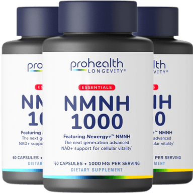 Essentials NMNH 1000 - Nexergy+™ NMNH - 1000 mg per serving, 60 capsules - 3 pack