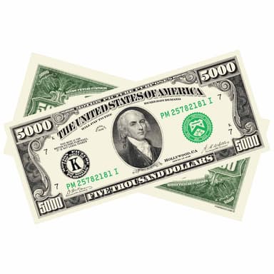 $5,000 Vintage Series Bills