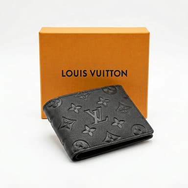 Louis Vuitton Men's Wallet Monogram Macassar Canvas Black