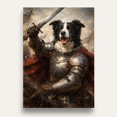 The Knight - Custom Vintage Pet Portrait